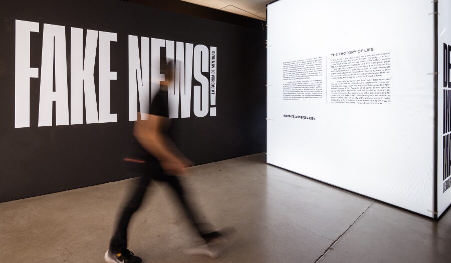 students recently embarked on a thought-provoking journey through the immersive exhibit titled "Fake News: La Fábrica de Mentiras" at Fundación Telefonica.